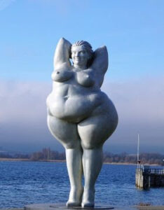 Curvy Lady Statue
